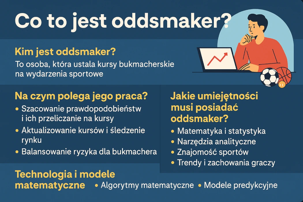 Co to jest oddsmaker? Kim jest twórca kursów bukmacherskich i jak działa jego praca?
