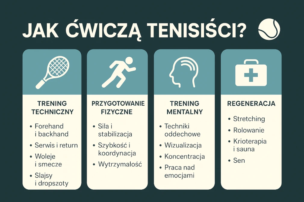 Jak ćwiczą tenisiści? Sekrety treningu, które tworzą mistrzów kortu
