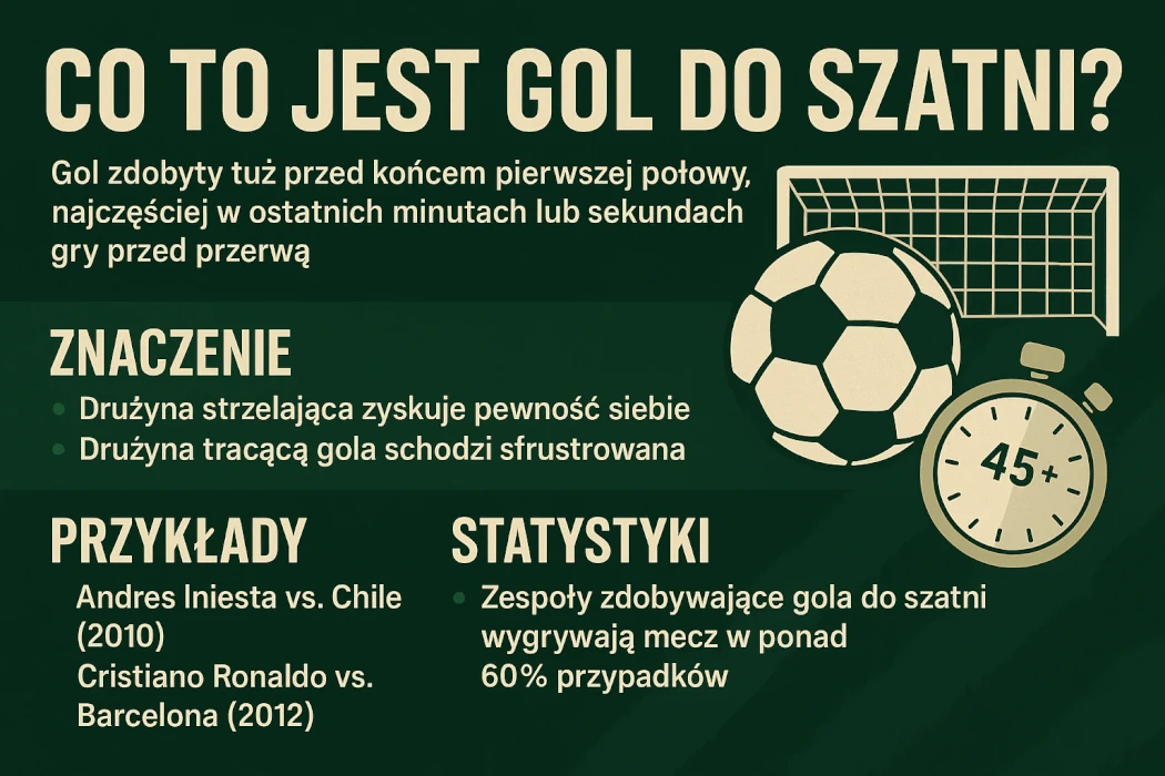 Czym jest gol do szatni w piłce nożnej?